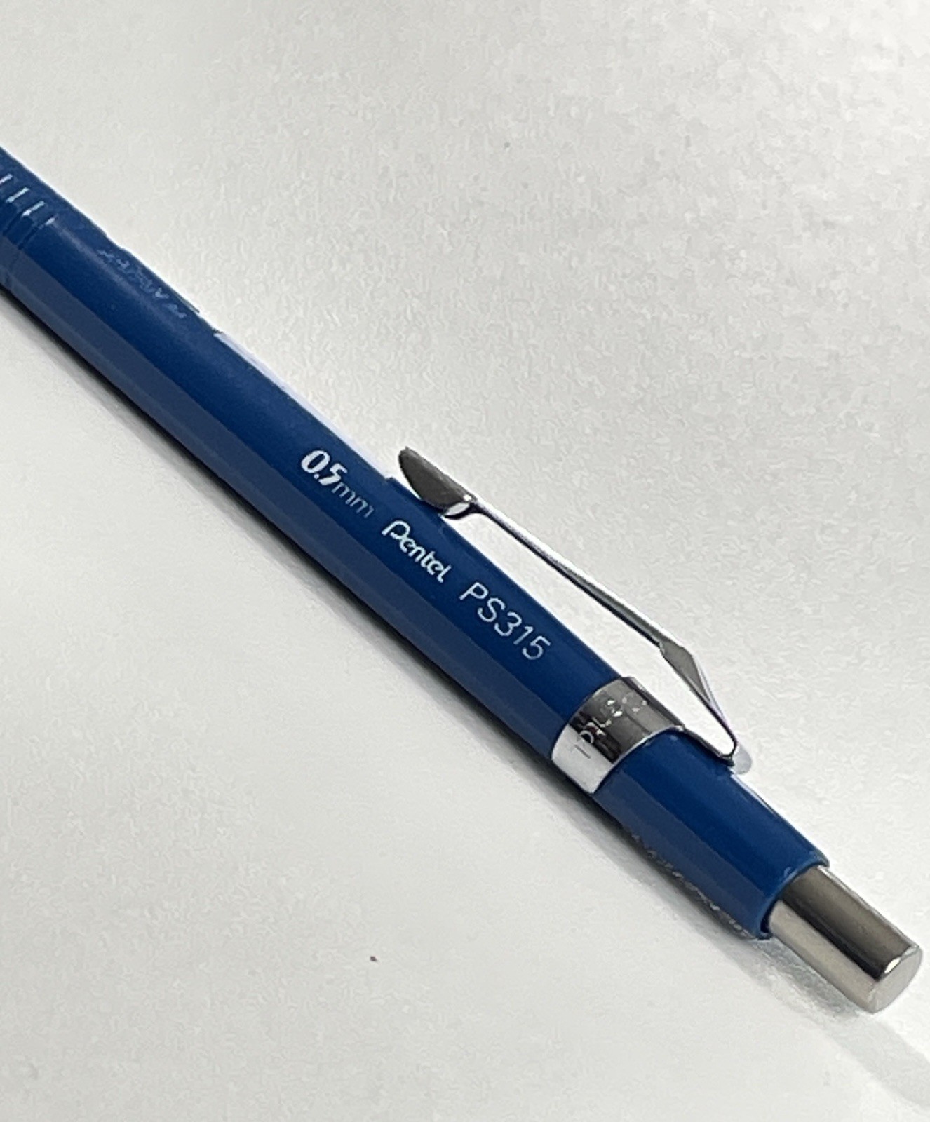 Vintage Pentel PS315 0.5mm Mechanical Pencil Japan Blue w/Lead Refills