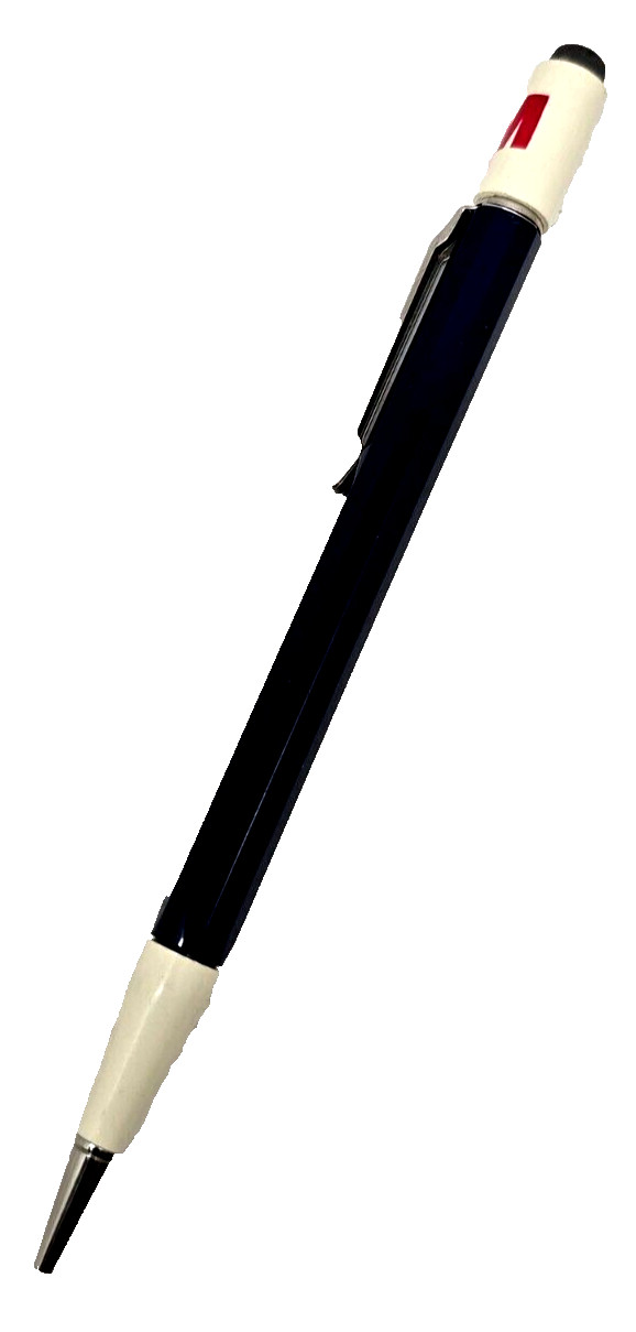 Vintage Autopoint Mechanical Pen 3M Advertising Blue & White w/ Red Letters (E10
