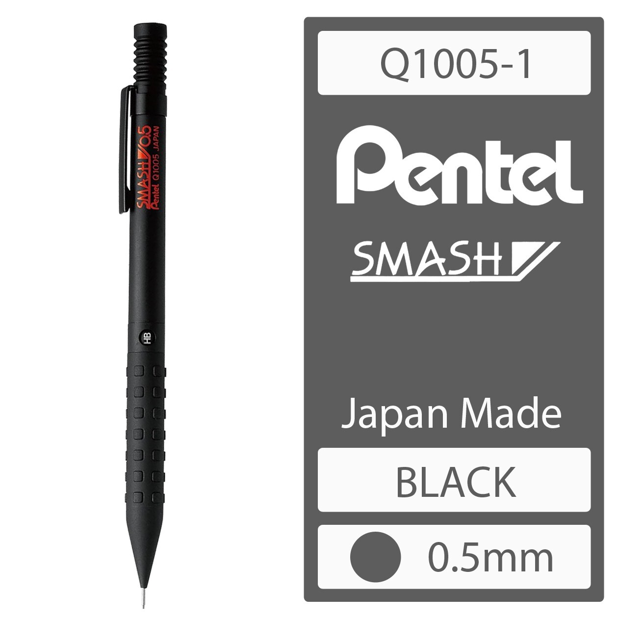PENTEL SMASH Drafting Mechanical Pencil 0.5mm Made in Japan