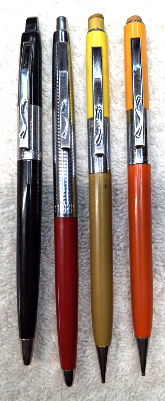 Scripto 2 Mechanical Pencils & 2 Ballpoint Pens 70’s or 80’s?