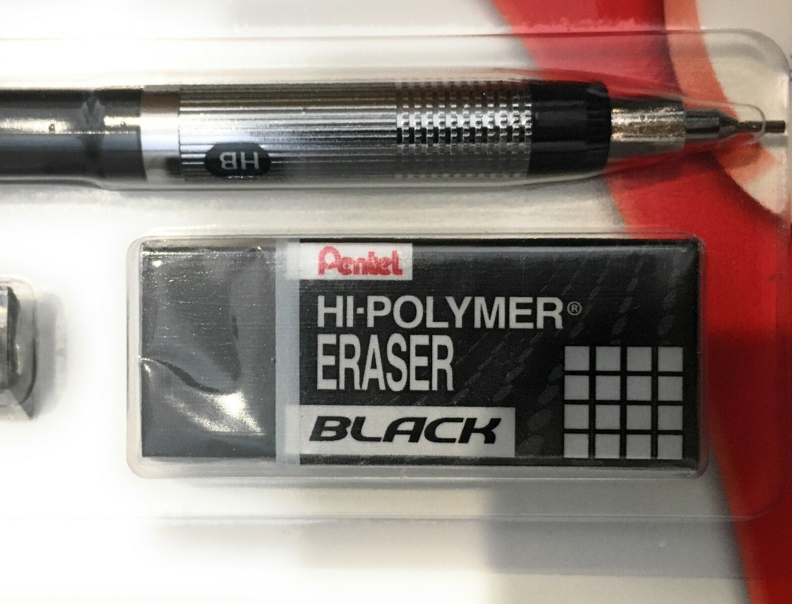 Pentel Graphlet Mechanical Pencil 0.7MM w/ 12 HB Lead Refills & Eraser Vtg New