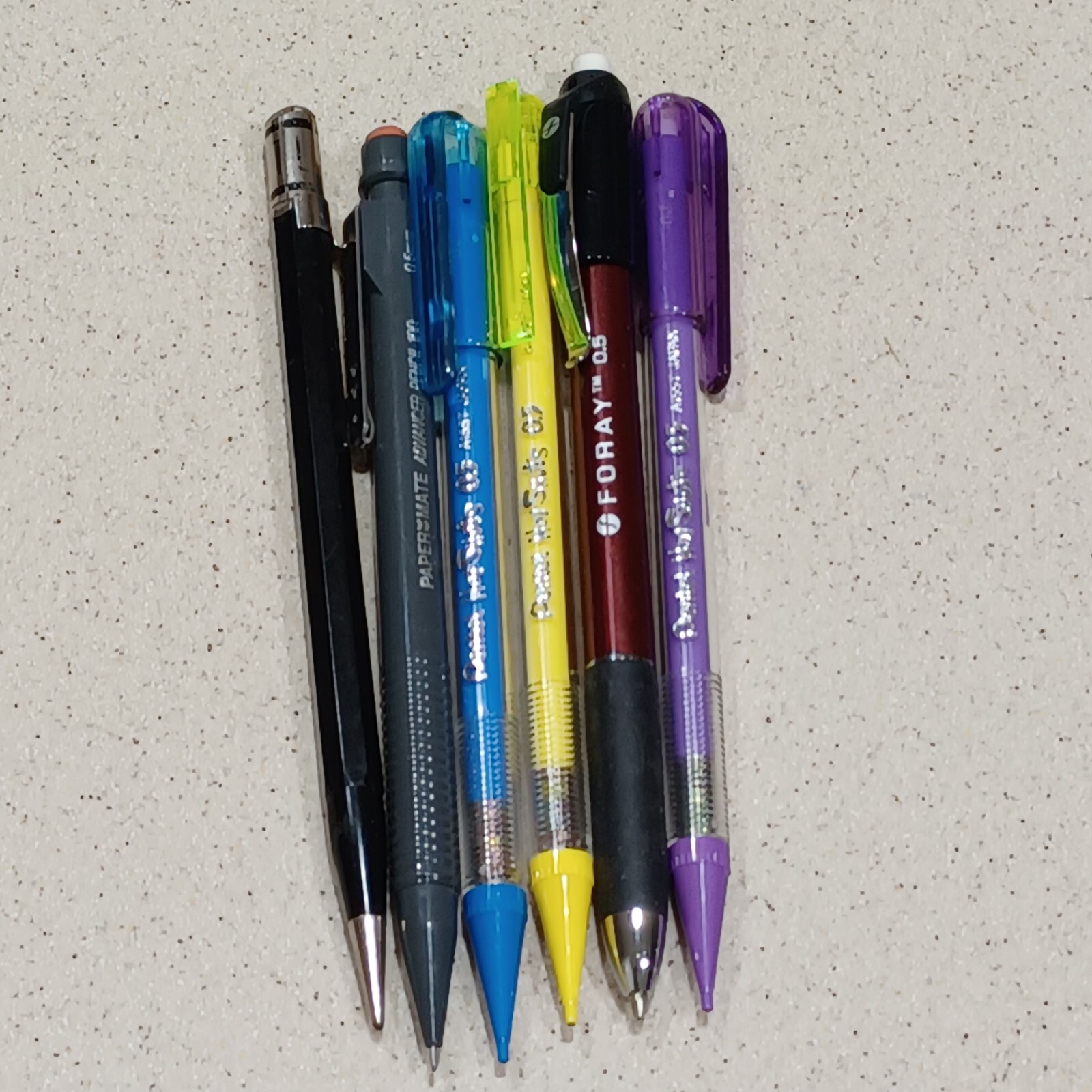 Lot of 40 Mechanical Pencils. Mix Brands 0.5mm,0.7mm & 0.9mm. Pre-owned
