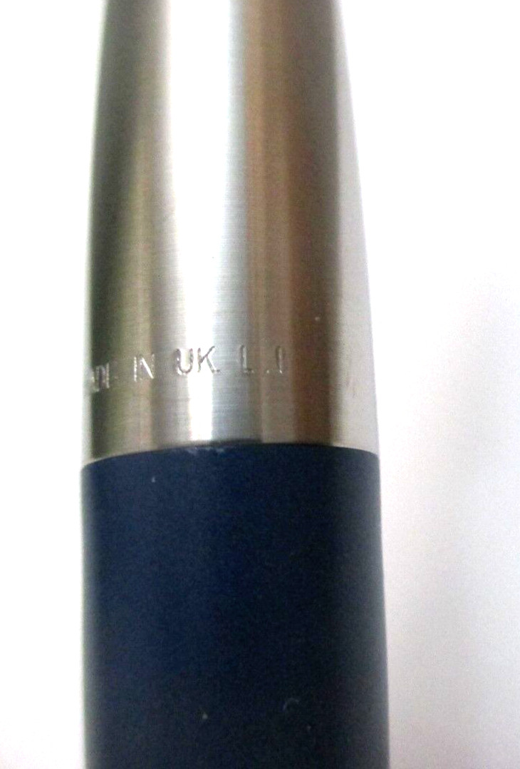 Parker Mechanical Pencil Stainless Steel Blue 0.5 mm Lead New Old Stock