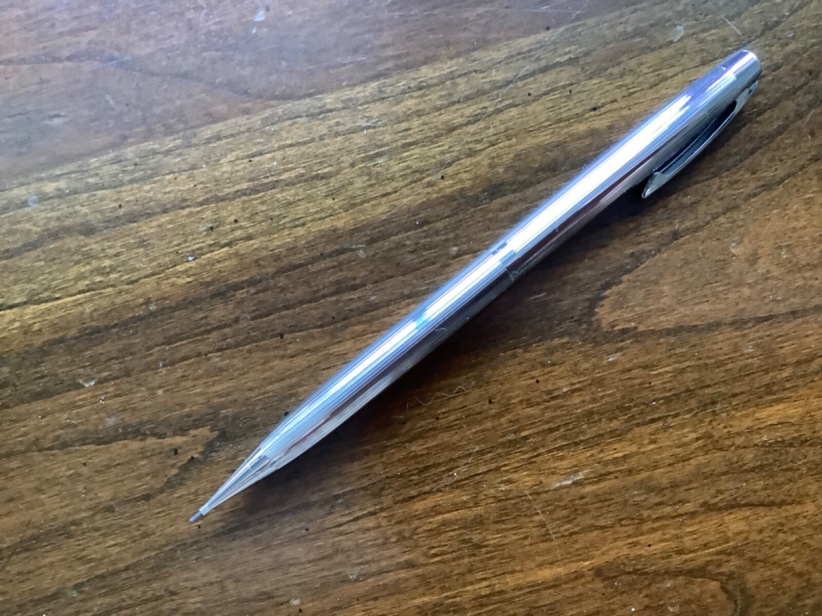 2 SHEAFFER White Dot Chrome Mechanical Pencils 1960’s-1970’s