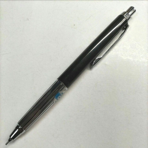 Mitsubishi Pencil Double Knock Mechanical Pencil Black Silver Unused From JAPAN◎