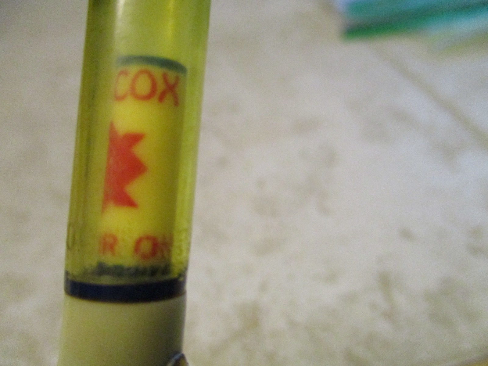 VTG Wilcox Motor Oil Mechanical Pencil P-41 Red White Blue Floaty Floating M25