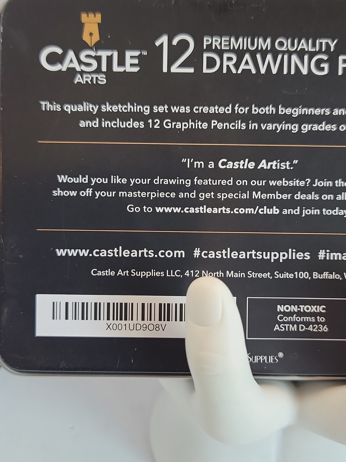Castle Art Supplies 12 Piece Black Graphite Drawing Pencils Kit