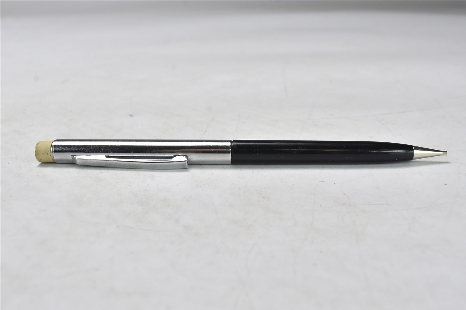 Vintage 1960’s SHEAFFER BLACK & CHROME MECHANICAL PENCIL ERASER TIP #08679