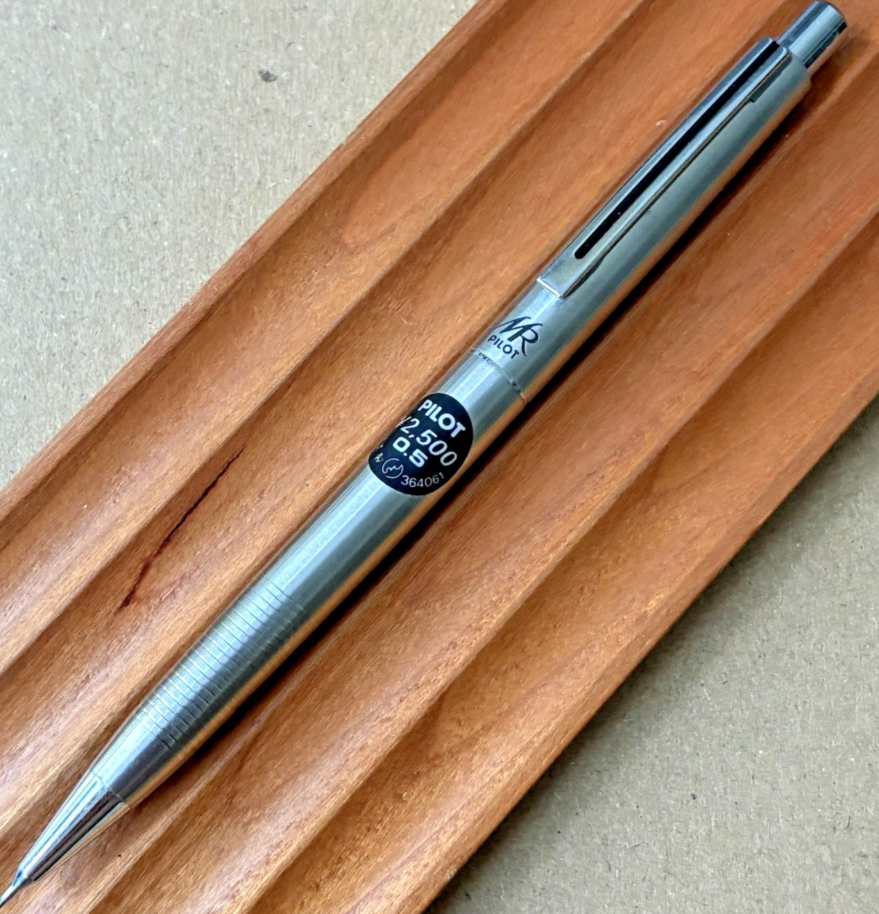 Pilot Mechanical Pencil Murex Stainless Steel Barrel Etched 0.5 mm Made in Japan