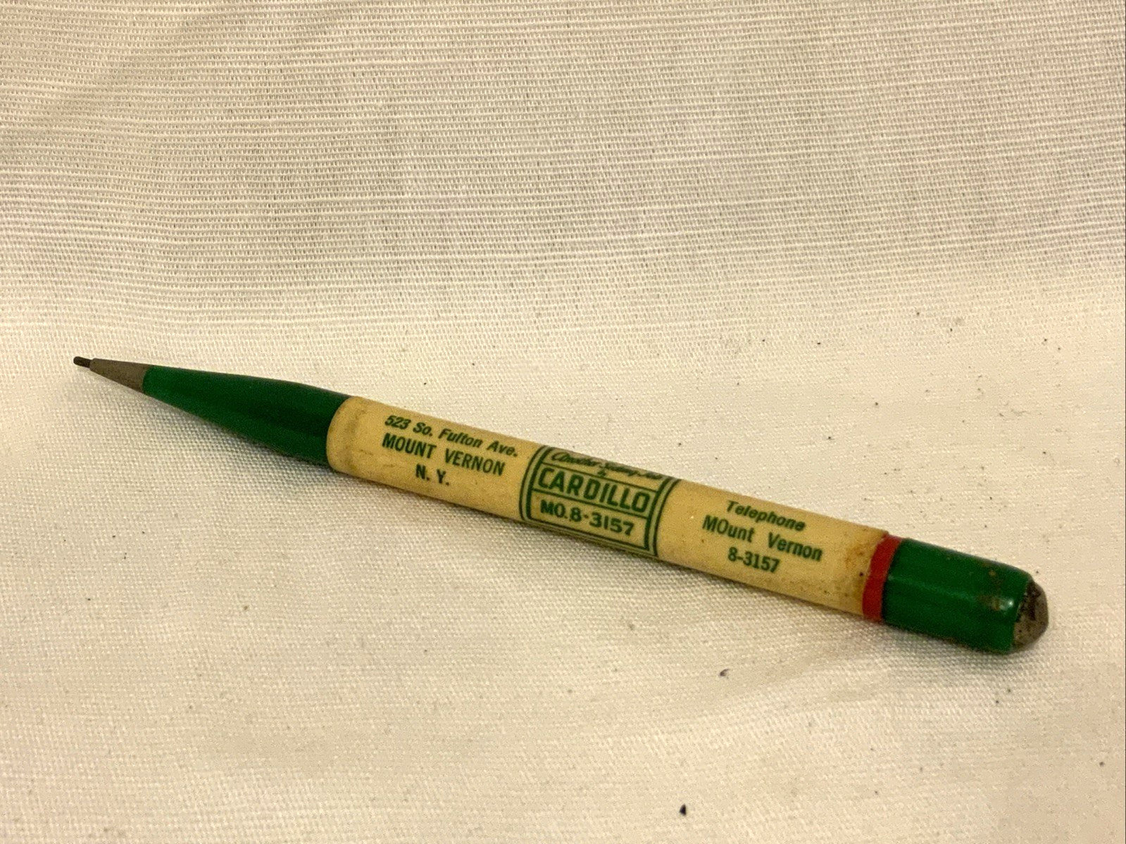 Cardillo Roofing & Siding Co. Mt. Vernon NY Vintage Mechanical Pencil