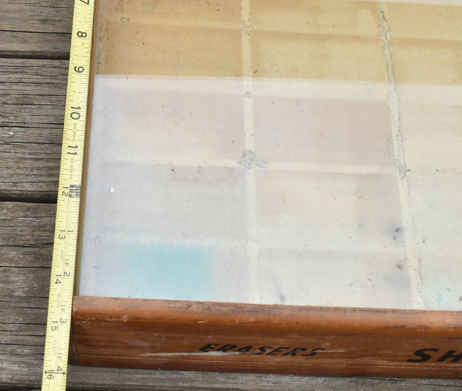 Vintage sheaffer fineline lead erasers mechanical pencil countertop display case