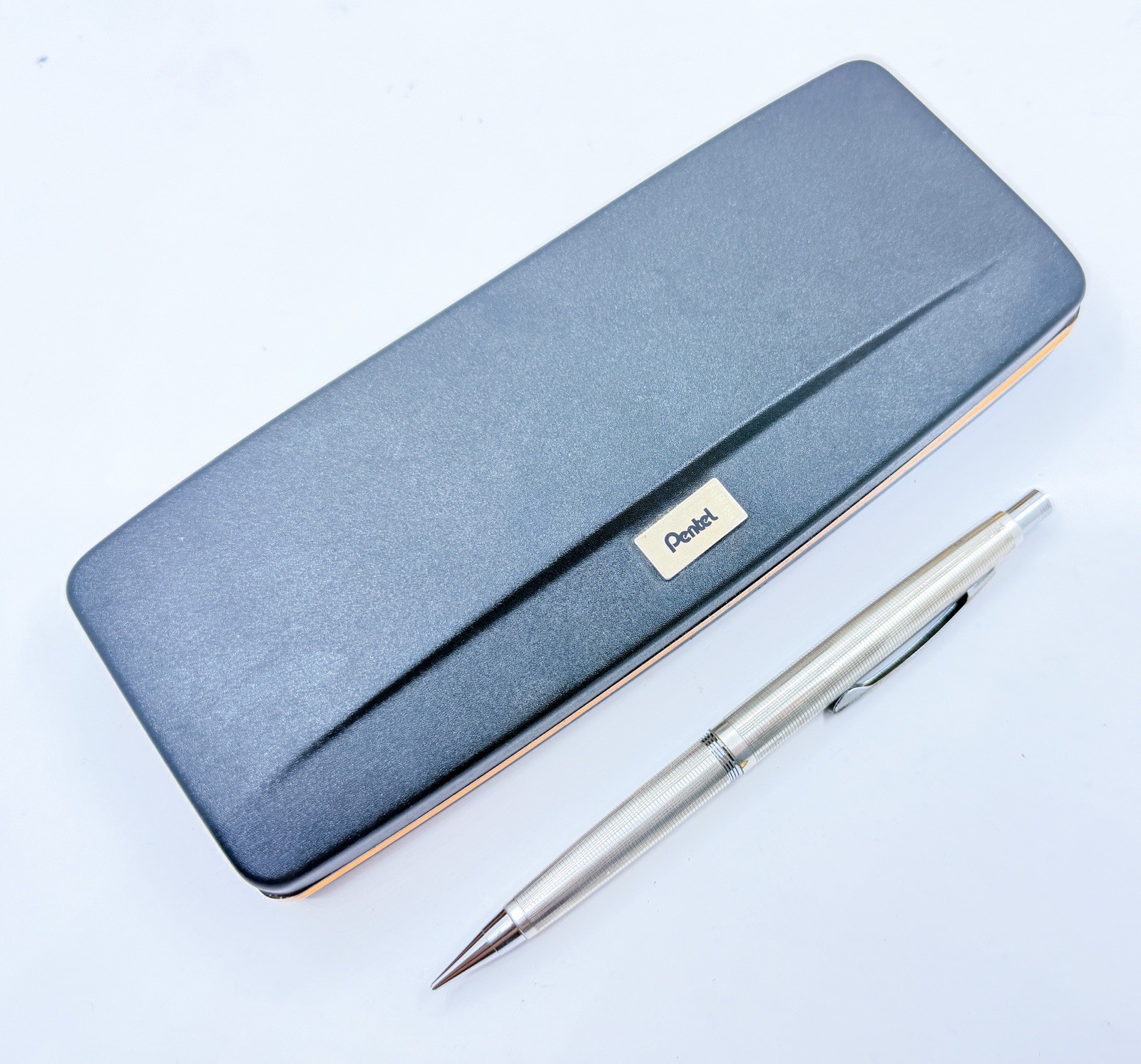 Pentel Scepter Silver Plated Mechanical Pencil 0.5mm Box Functional
