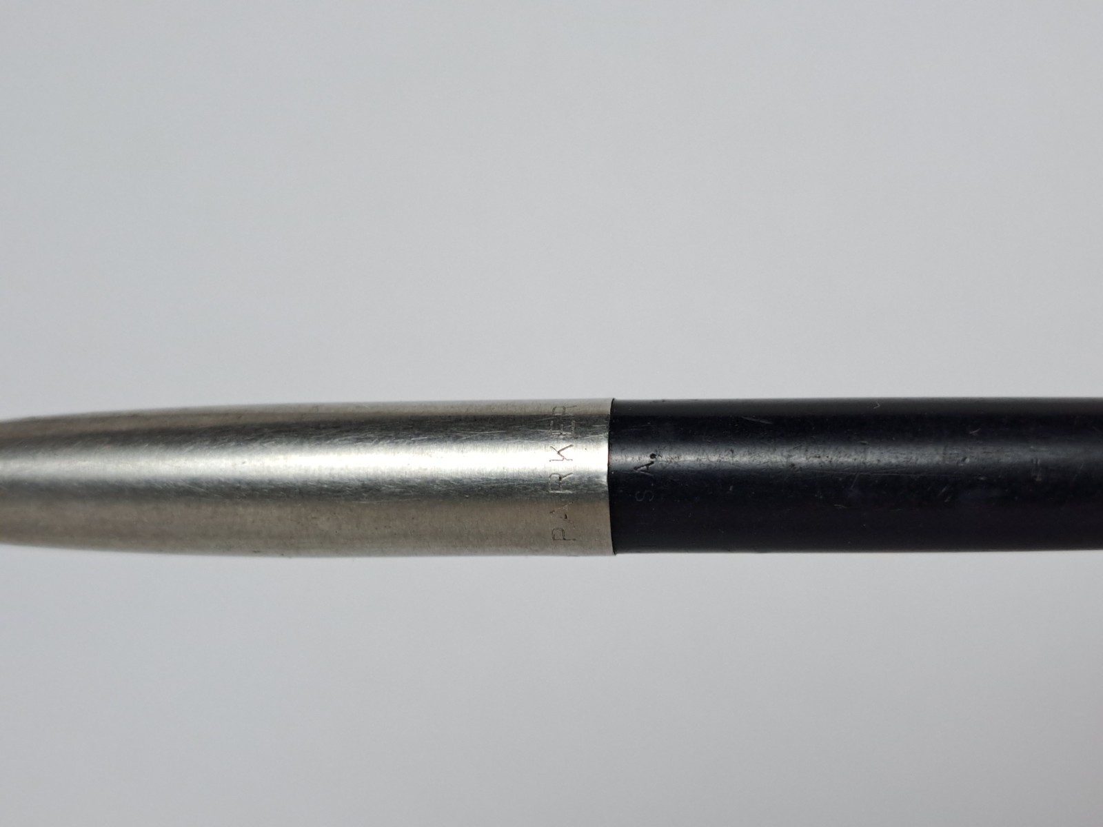 Vintage PARKER 21 Gray Chrome Trim Black Mechanical Pencil