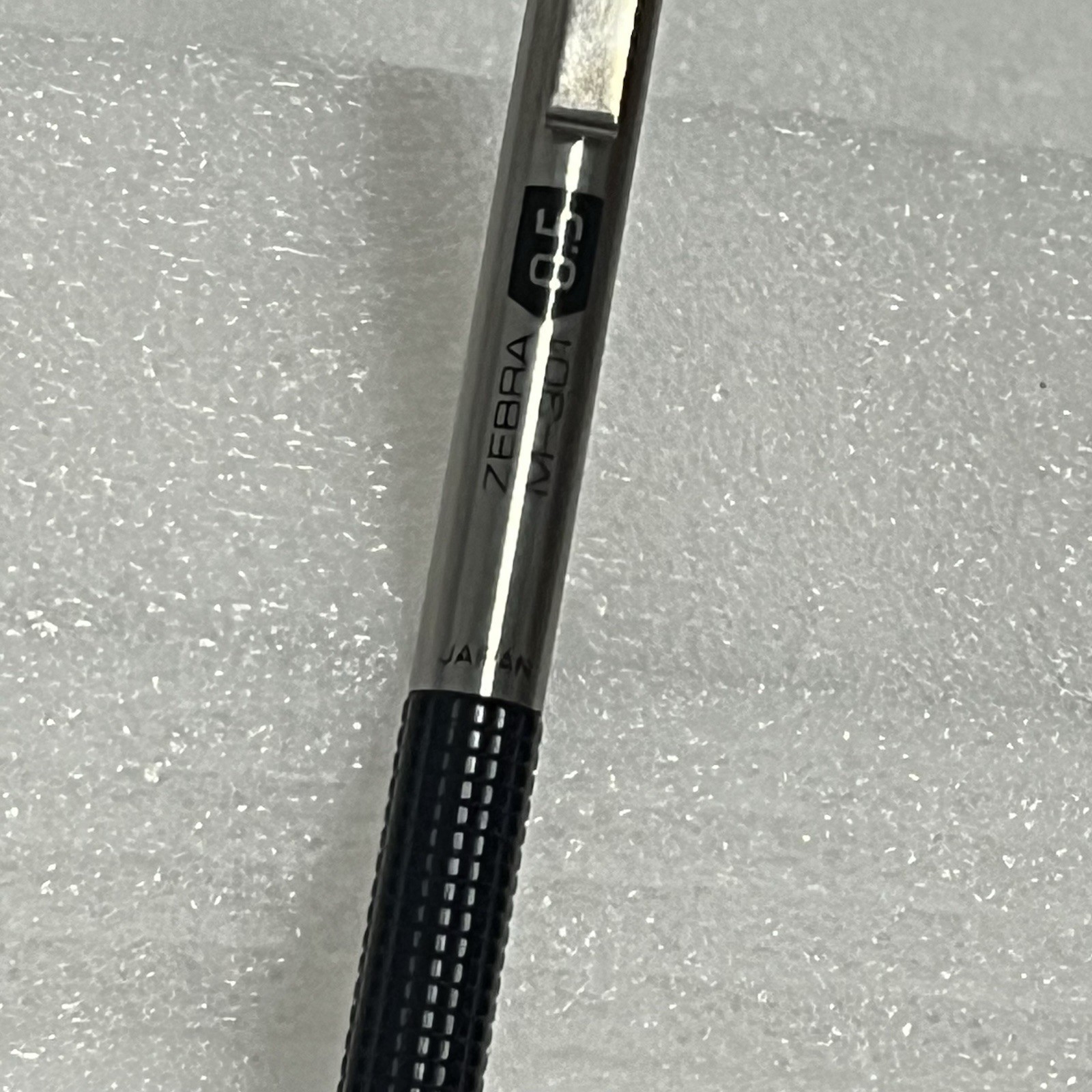 Vintage Zebra M-301 Black & Chrome 0.5mm Pencil Japan