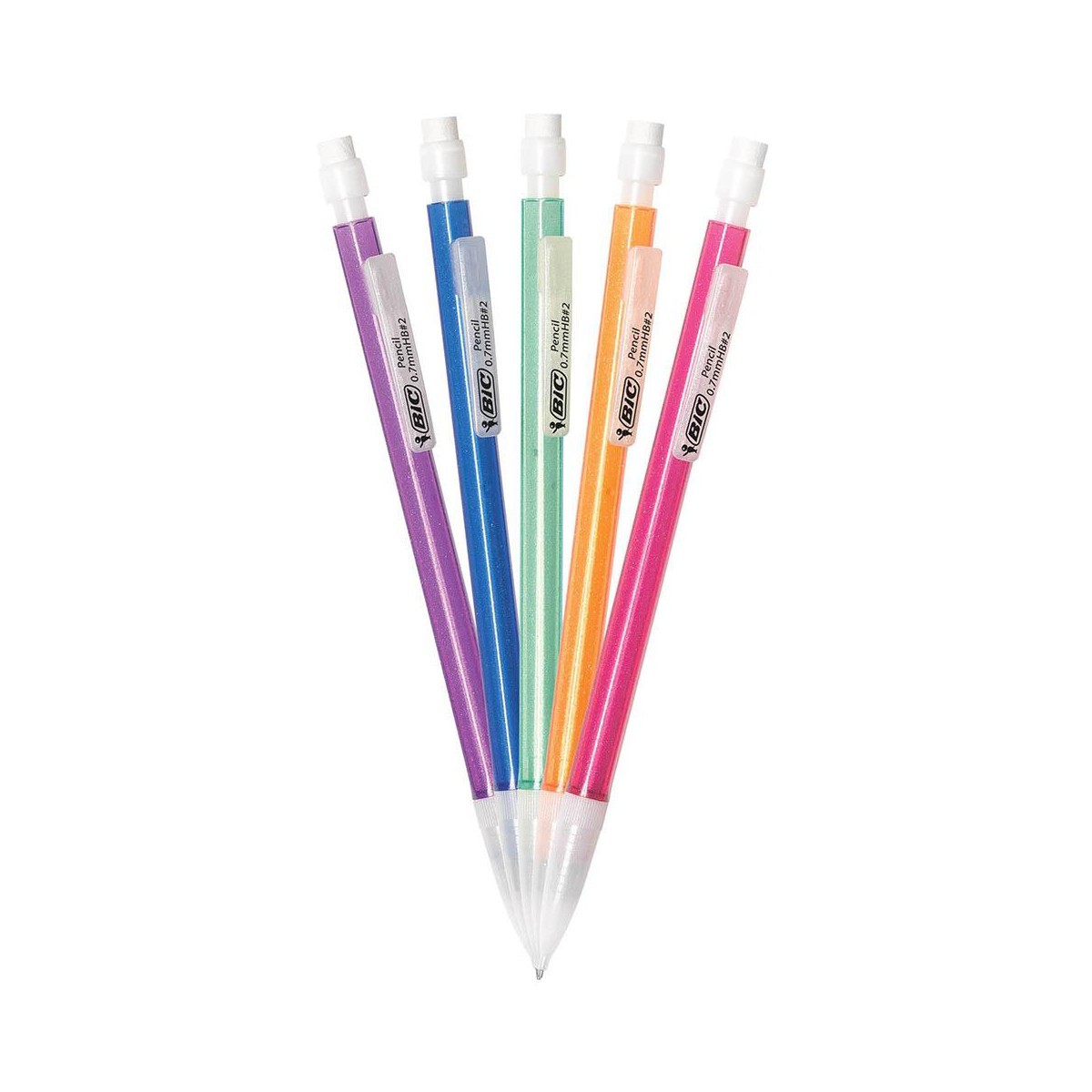 BIC Mechanical #2 Pencil Variety Pack 60ct: School Supplies, 0.7mm, 0.5mm, 0.9mm