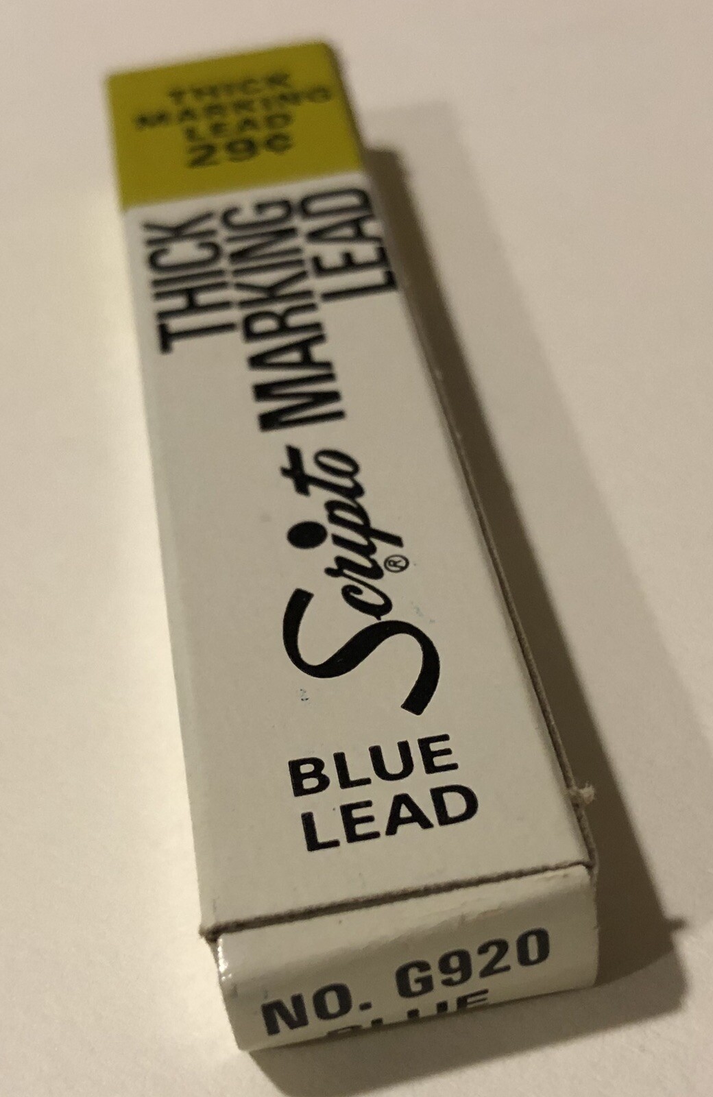 Vintage SCRIPTO Thick 3mm Blue NOS Marking Pencil Lead 4 Pack USA