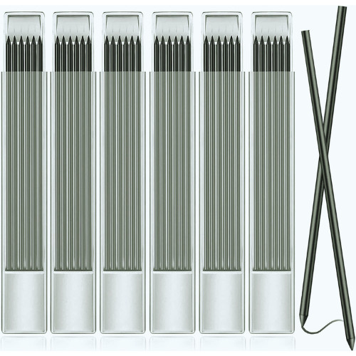 36 Pcs 2.8mm Pencil Lead Refills for Carpenter 1 Count (Pack of 36), Black