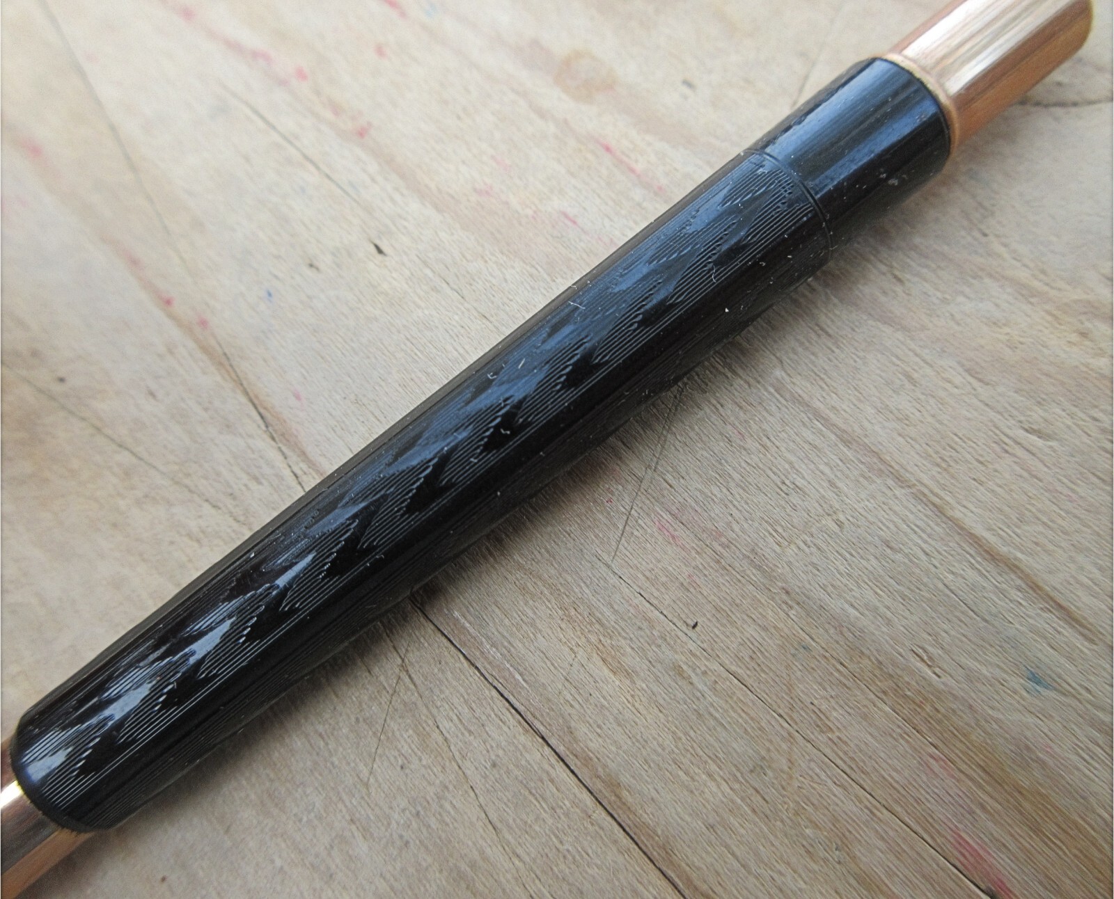 Vintage Conklin Etched Ebonite Ring-top Mechanical Pencil