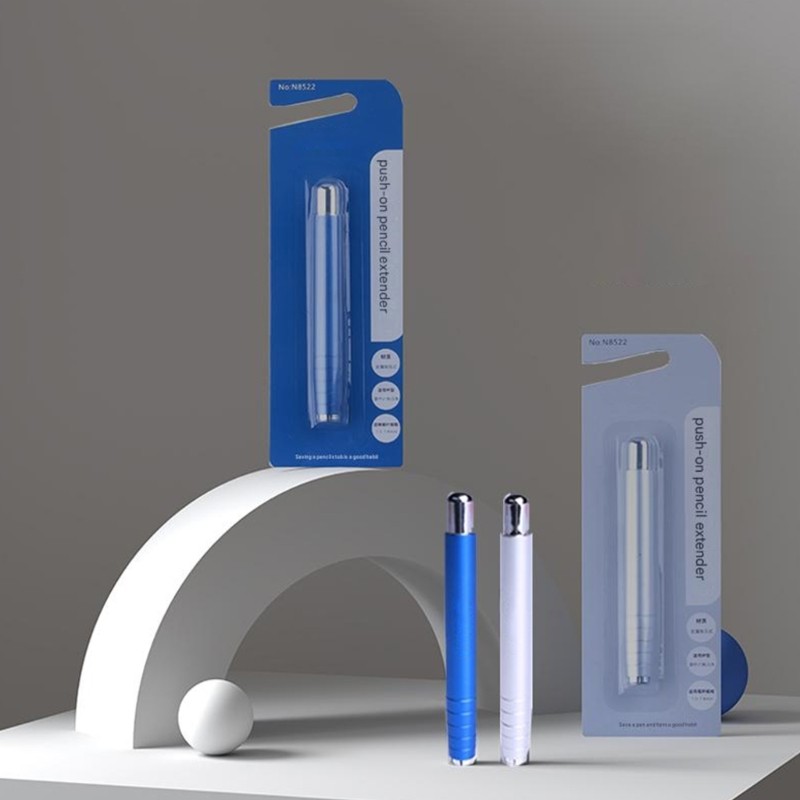 2Pcs Ergonomic Pencil Extender Metal Pencil Holder for 7MM-7.8MM Diameter Pencil