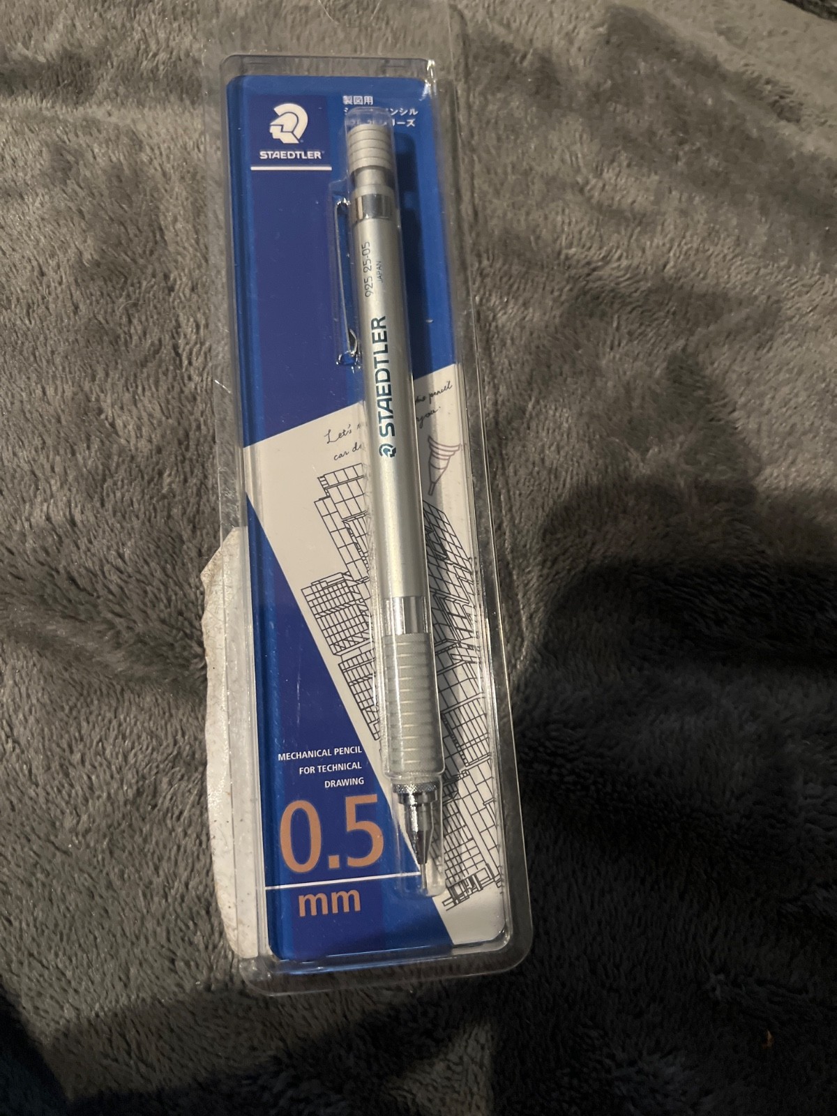 STAEDTLER mechanical pencil 0.5mm drafting mechanical pencil silver 925 25-05