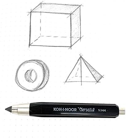 KOH-I-NOOR 5344 5.6mm Diameter Mechanical Clutch Lead Holder Pencil,black