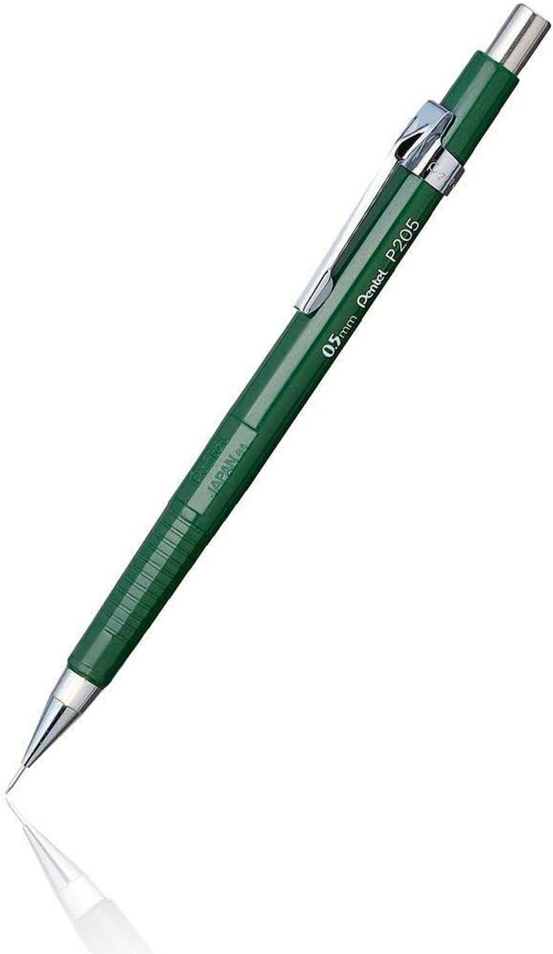 Value Pack of 3 Sharp Automatic Pencil, 0.5Mm, Black, Burgundy, Green Barrels,