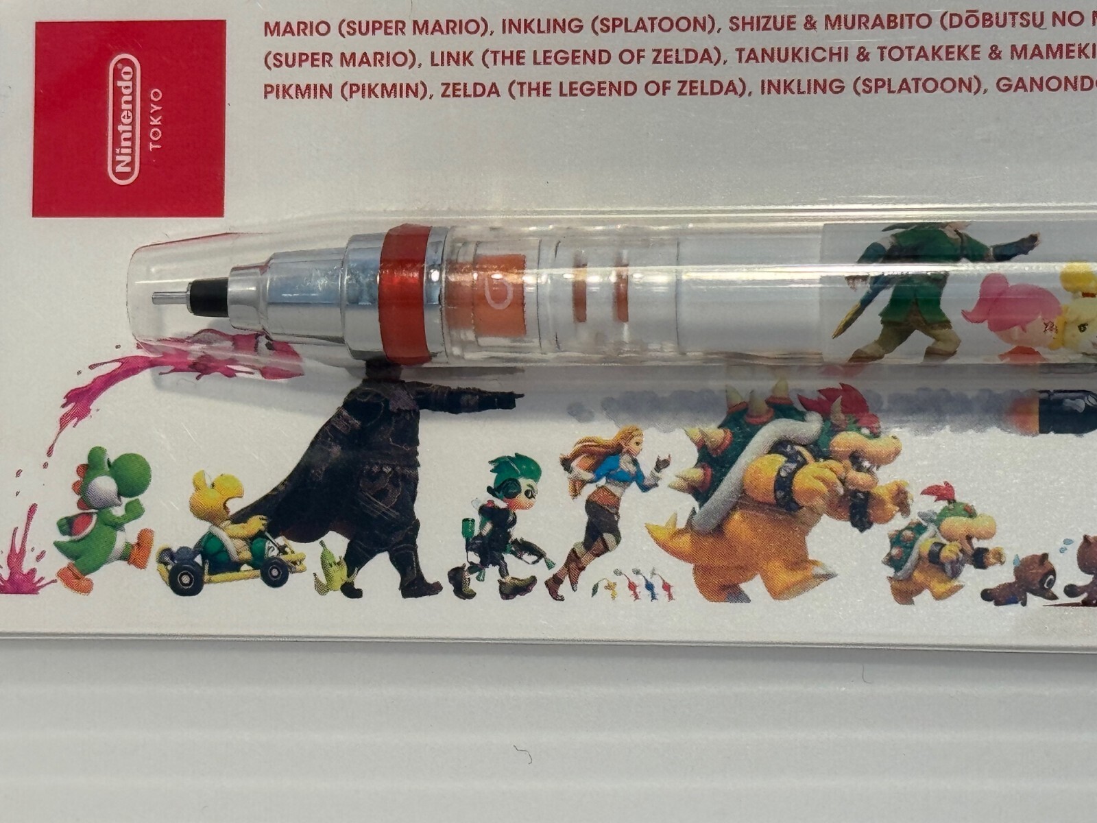 Mechanical pencil 0.5mm uni Kurutoga Mario Zelda Splatoon Nintendo Japan