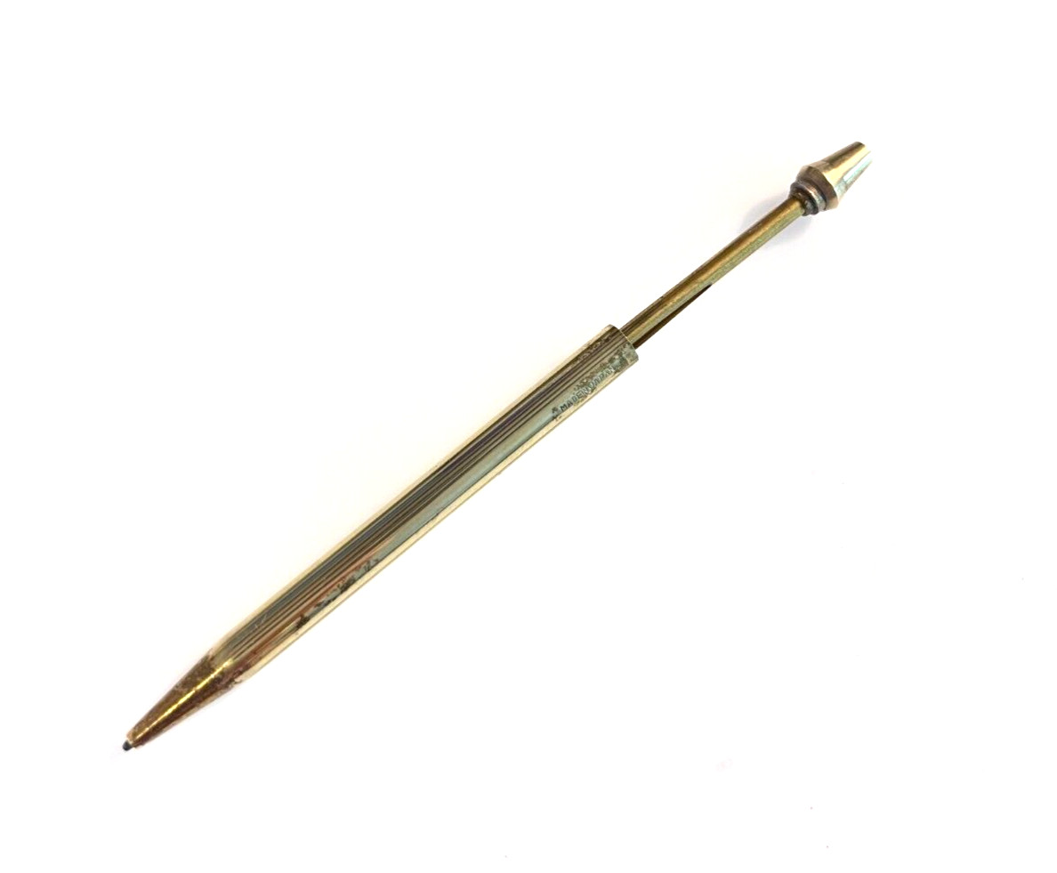 Vintage 3″ MIdget twist Gold Pencil “Made in Japan” 1.1 m lead Excellent Case