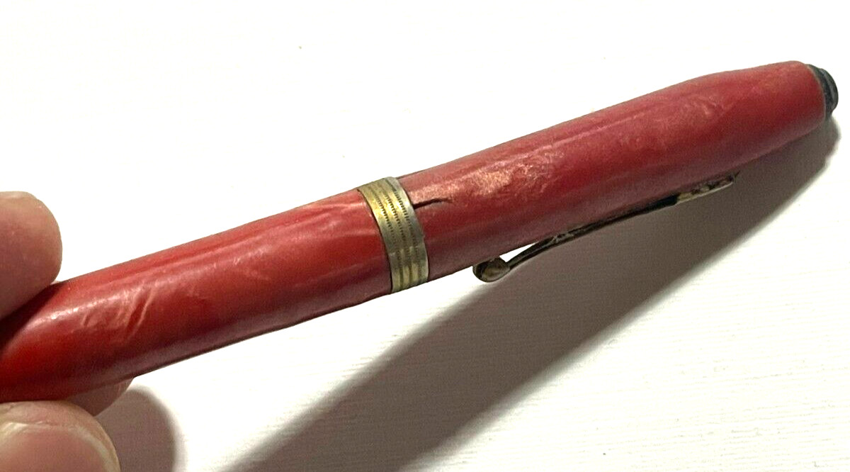 Rare Vintage c.1930s Mechanical Golf Pencil Bridge Cards Lovely Marble 4″