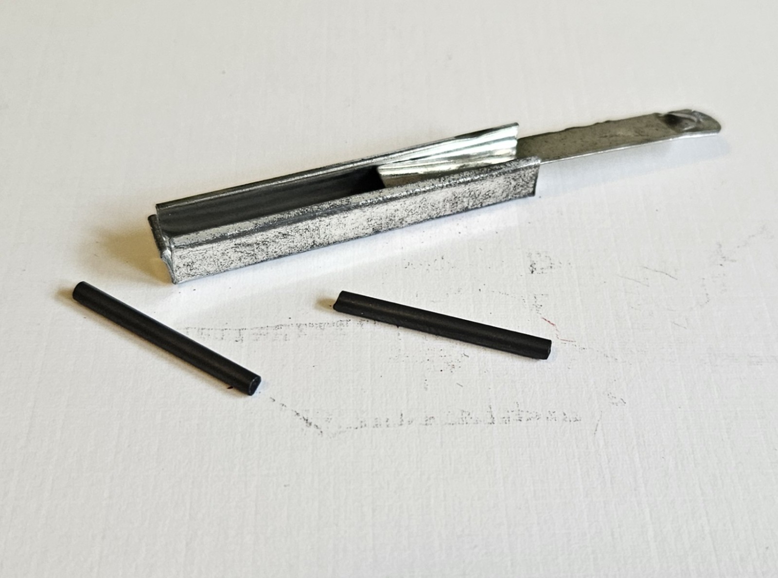 Nine Vintage Lead and Erasure Packages. Three Ball Point Refills.