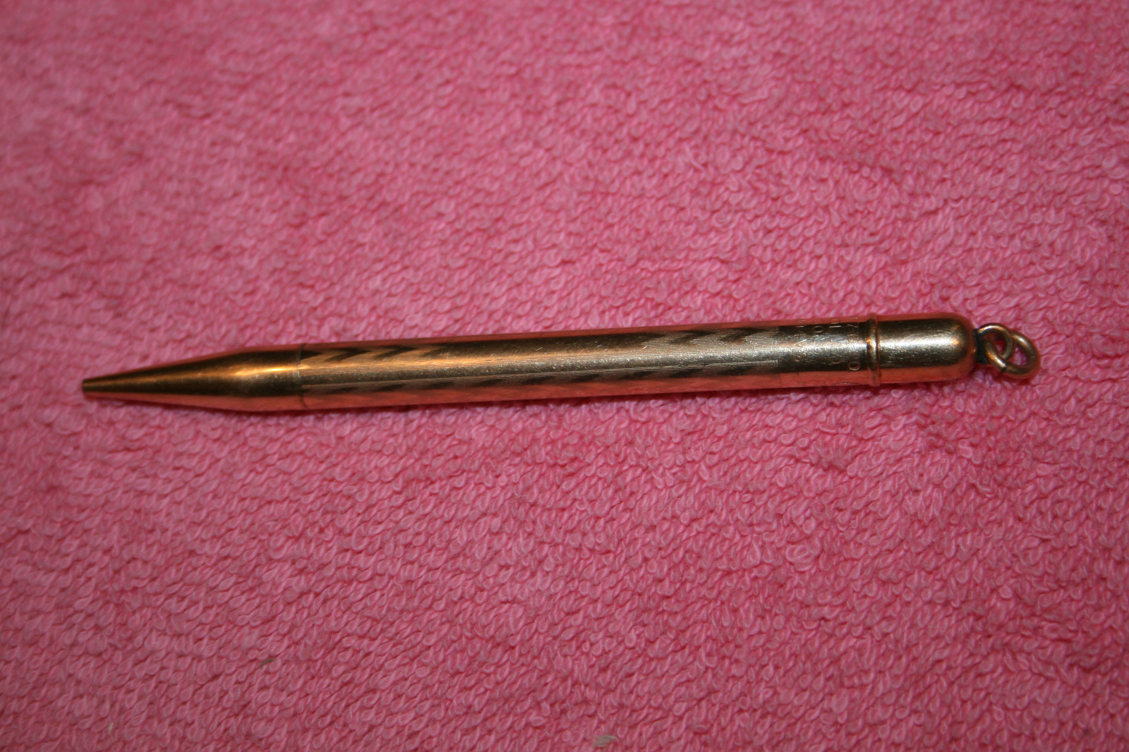 Vintage Pencil Pendent Conklin Rolled Gold No 4VS Pat 7-6-20 Toledo Ohio Made