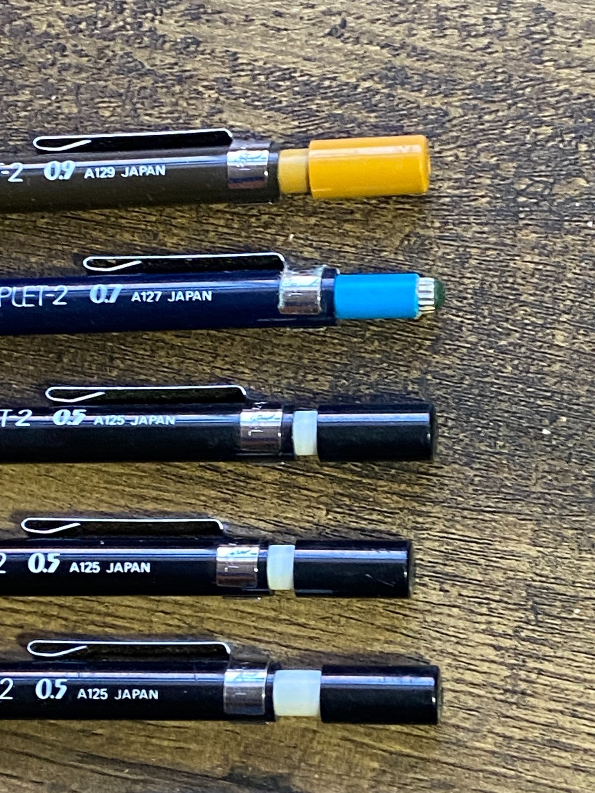 Pentel Mechanical Pencil Lot of 10 P225 P650 P670 Sharplet 2 – Lead & Erasers