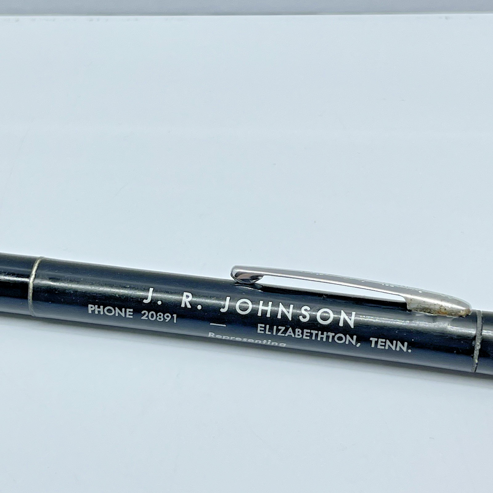 Redipoint Advertising Pencil -J.R. Johnson Elizabethton TN–Peaslee‑Gaulbert VTG