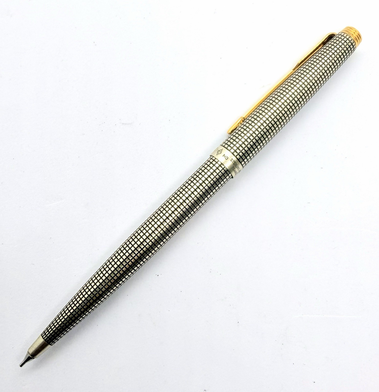 Parker 75 France Sterling Silver 925 Mechanical Pencil 0.5mm 0.5 Functional