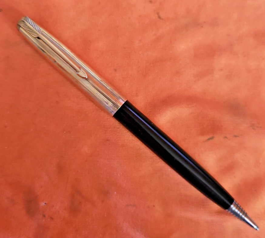 PARKER 51 Mechanical Pencil 1955 Black Resin Barrel 1/10 12kt Gold Filled Cap