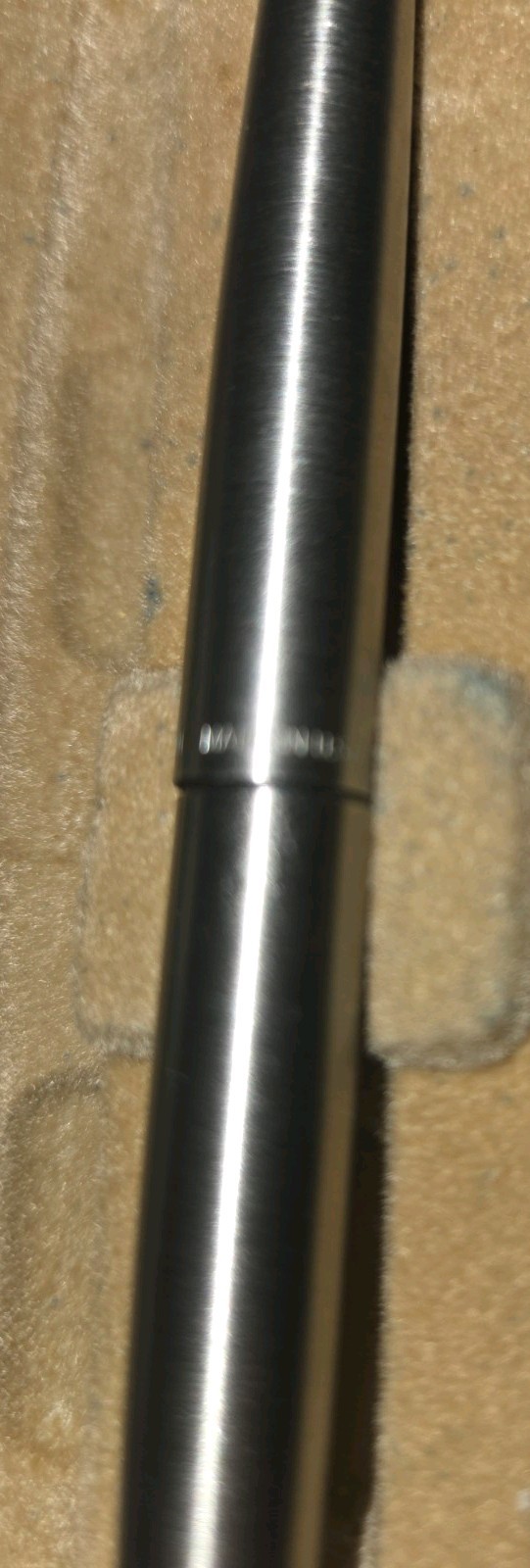 Vintage 1970’s Parker 45 Flighter Brushed Steel Mechanical Pencil w/ Gold Trim