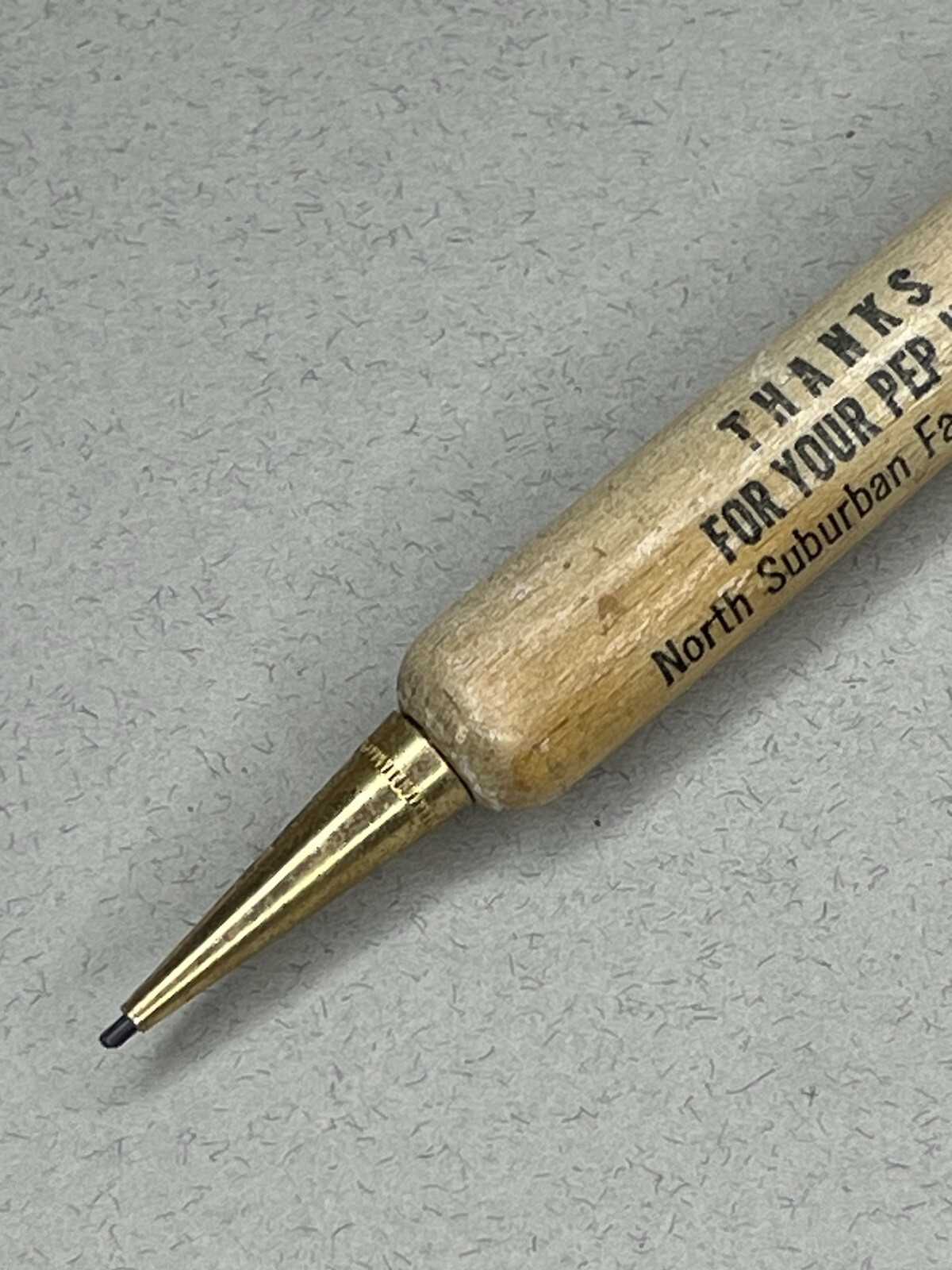 Vintage Baseball Bat Mechanical Pencil ZIP Code Carol Stream Illinois Thanks