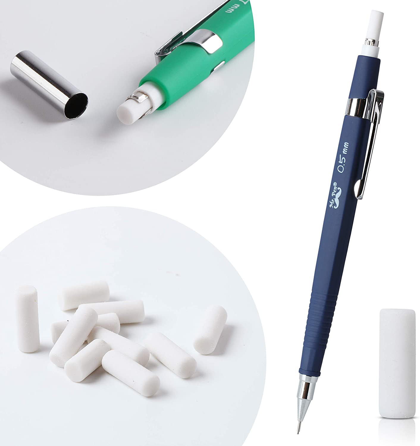 Art Mechanical Pencils Set Metal Drafting Sketching Drawing Pencil Artist Tools