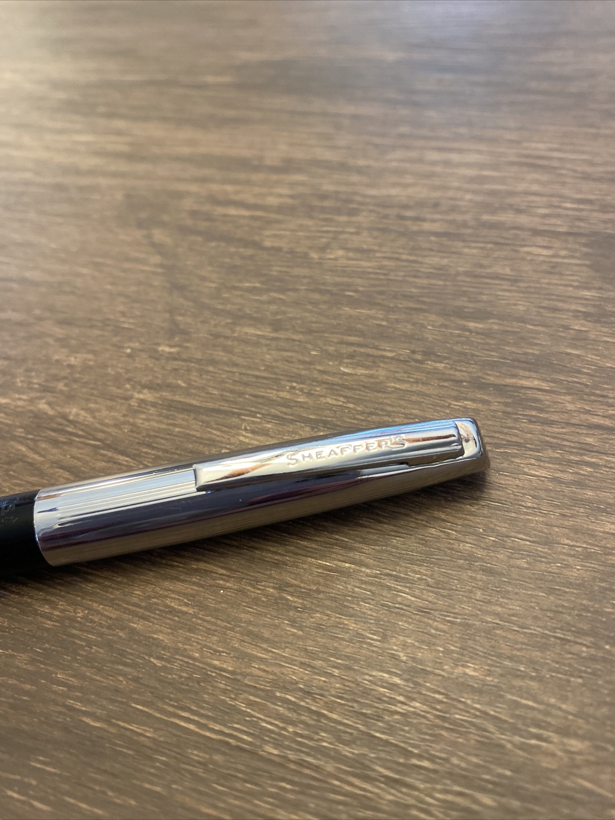 Vintage Sheaffer Mechanical￼Pencil Chrome Black Barrel No Lead No Eraser