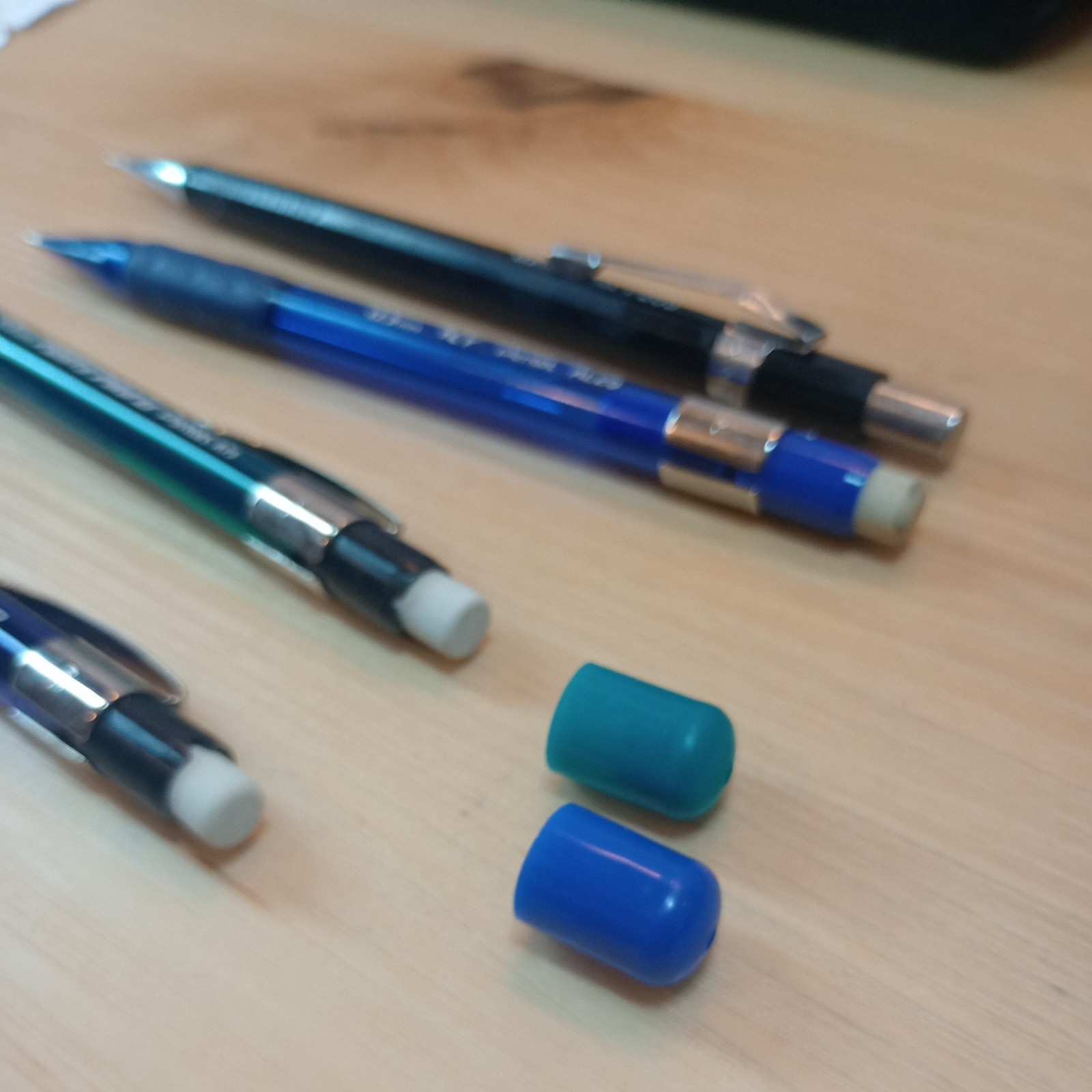 Vintage Pentel Japan Mechanical Pencil Set of 4 AL25 P205 A75 A77