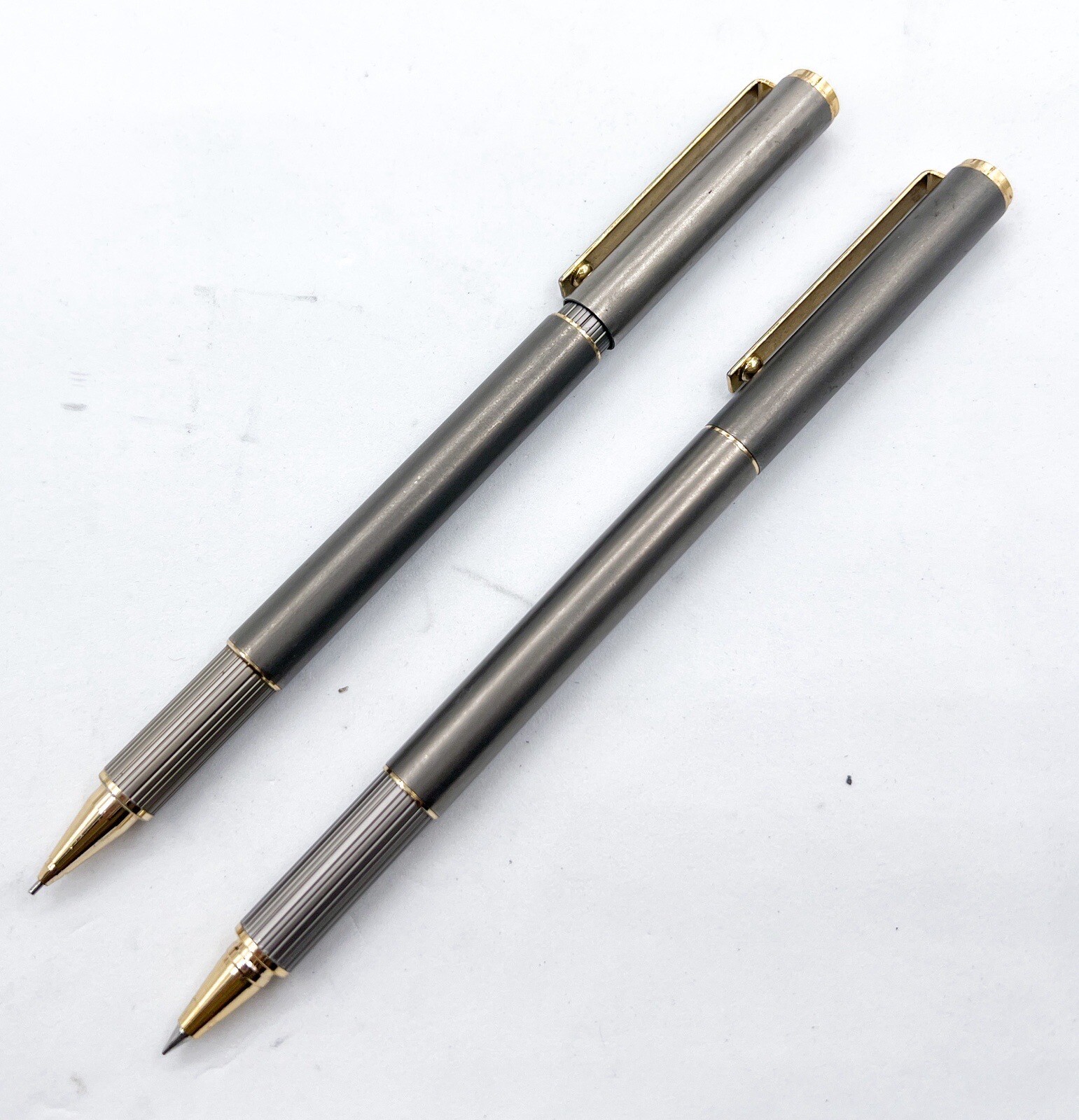 OHTO Titan Titanium alloy Mechanical Pencil & Rollerball Pen