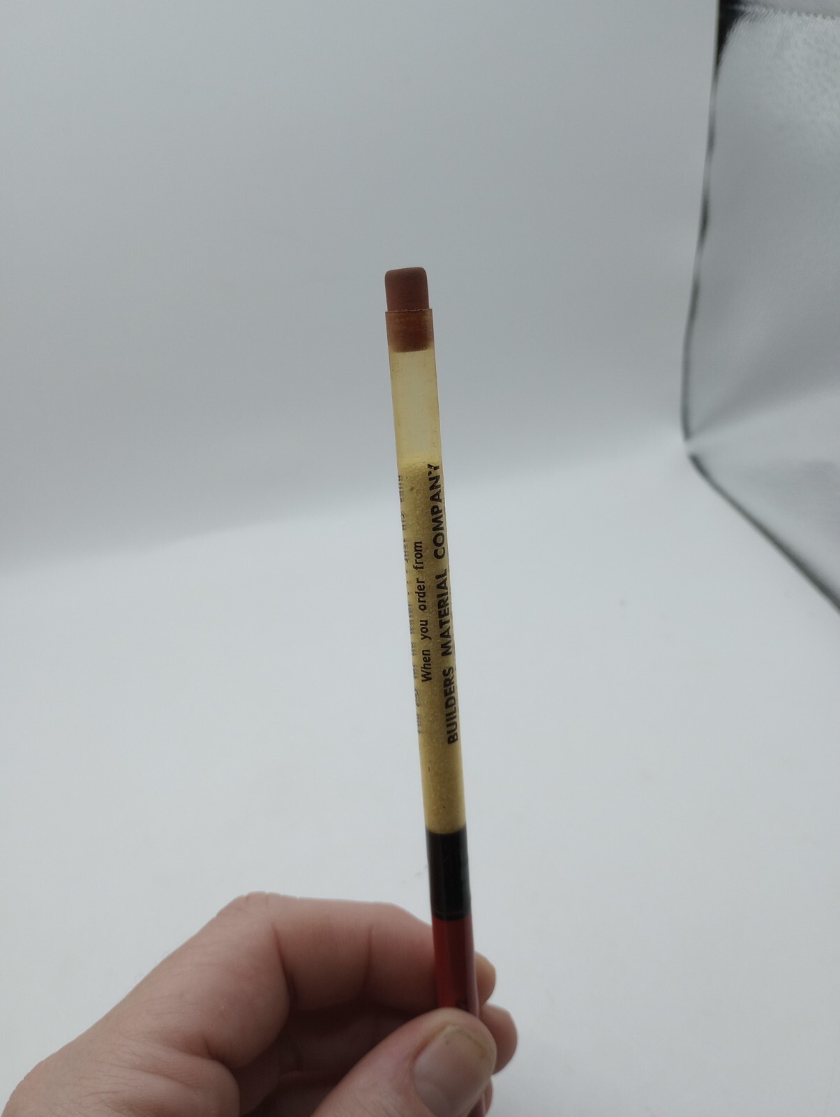 Vintage Builders Material Company Pencil With Sand Novelty #PD22