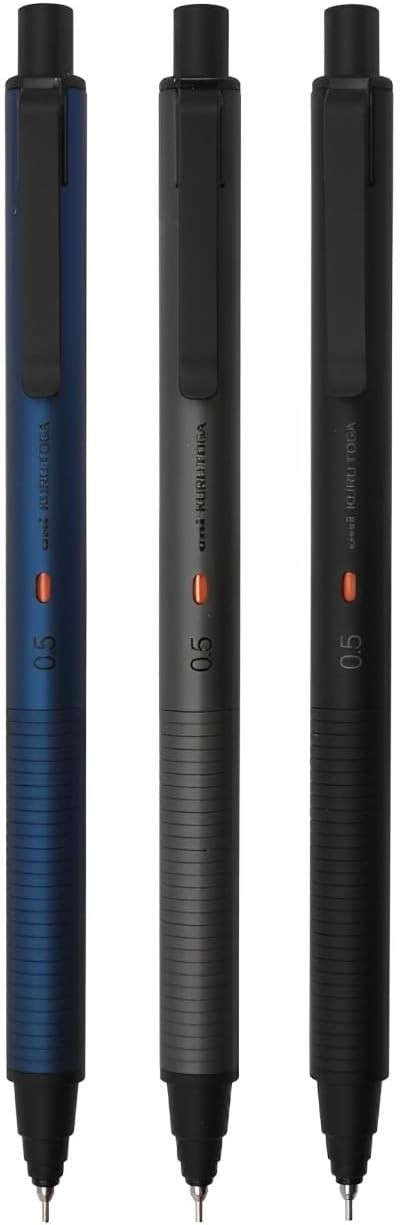 Mitsubishi uni Kuru Toga Metal Mechanical Pencil 0.5mm Nocturne Black