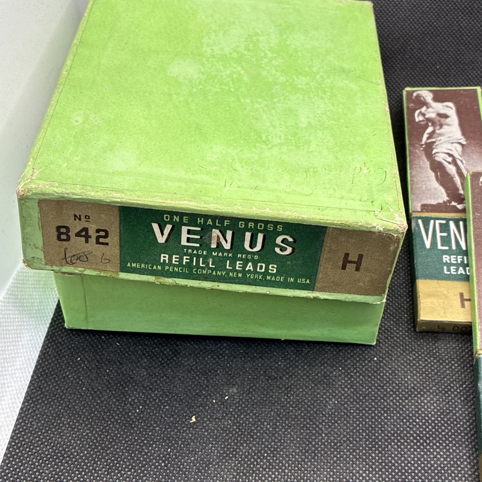 Vintage Box Of Venus Black Refill Leads H 7 Boxes Leads American Pencil Co.
