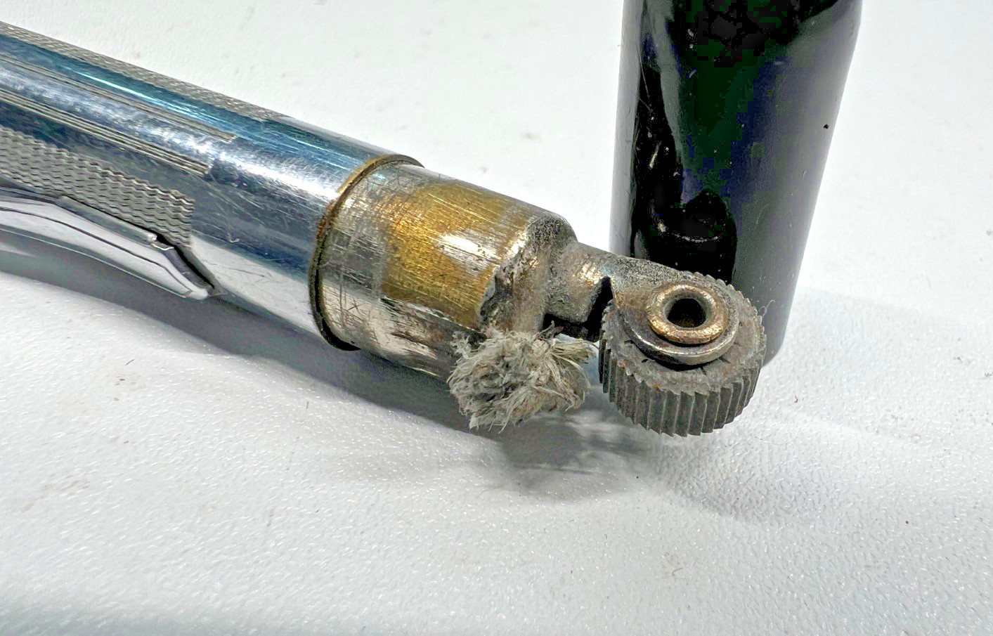 Rare! St. Paul Hydraulic Hoists & Bodies Mechanical Pencil and Lighter Combo