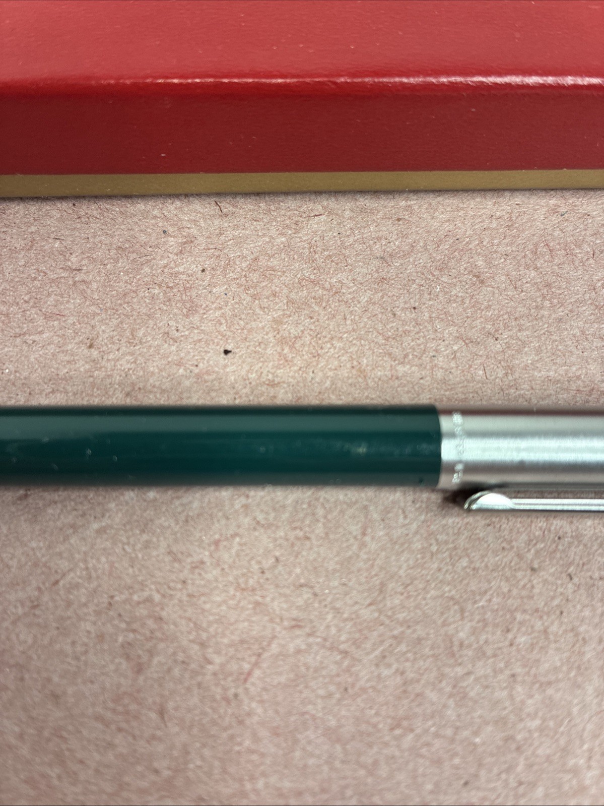 Vintage Chrome & Green Sheaffer Mechanical Click Pencil