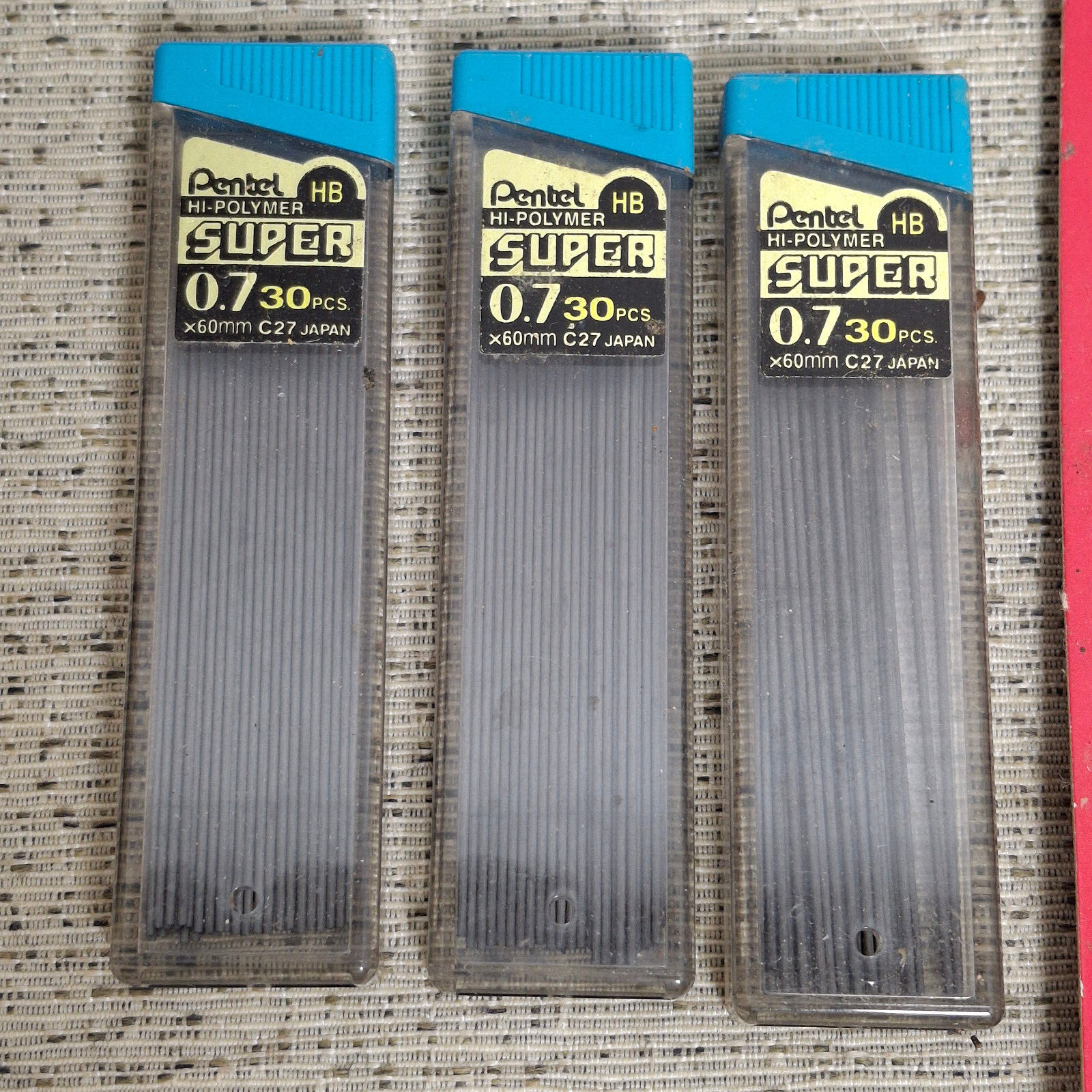 Pentel Hi Polymer HB Lead 3 Tubes/2 Mechanical Pencils 0.7 / ZEH-05 Eraser