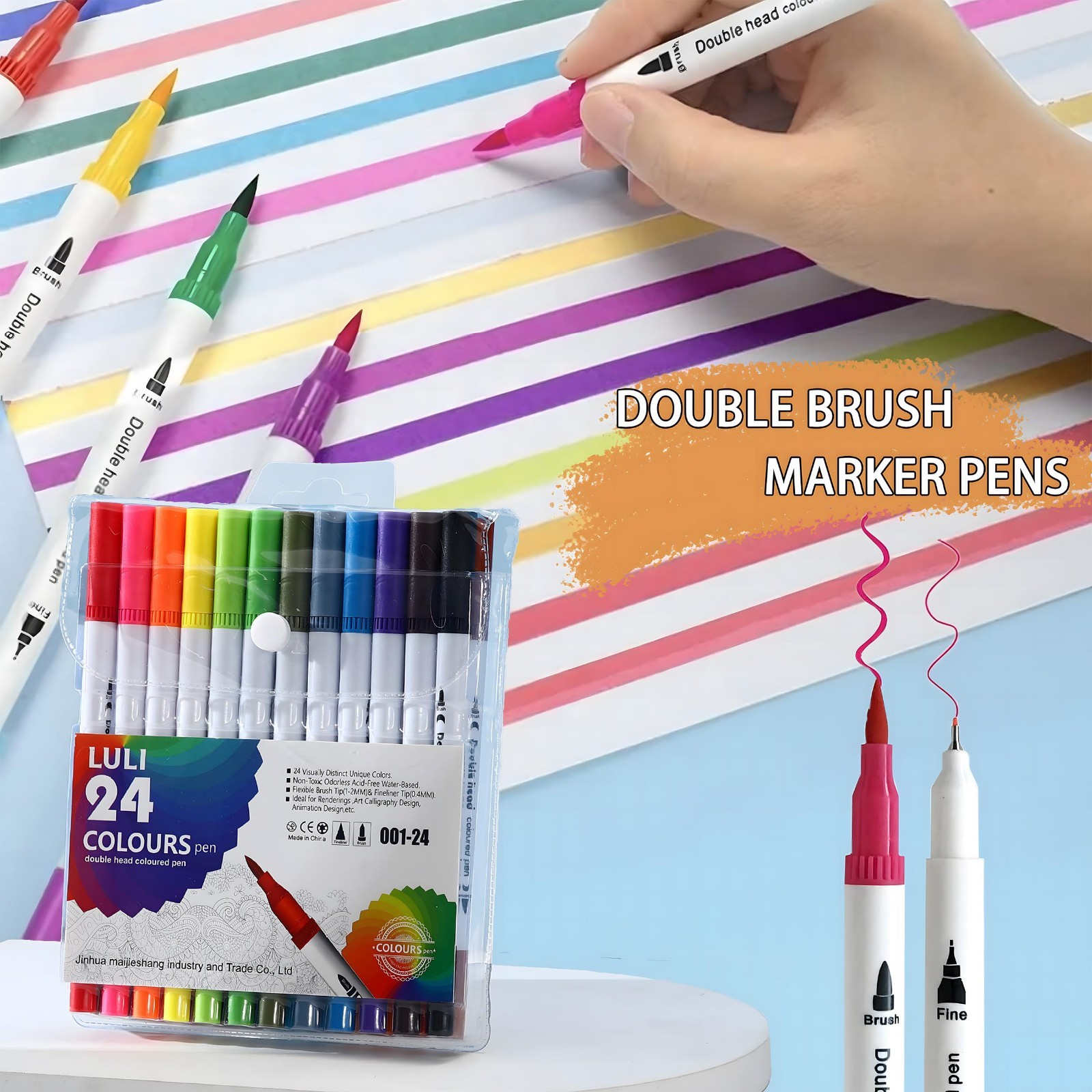 56 PCS Aesthetic School Supplies Set – Large Pencil Case, Markers, Gel Pens, Pen