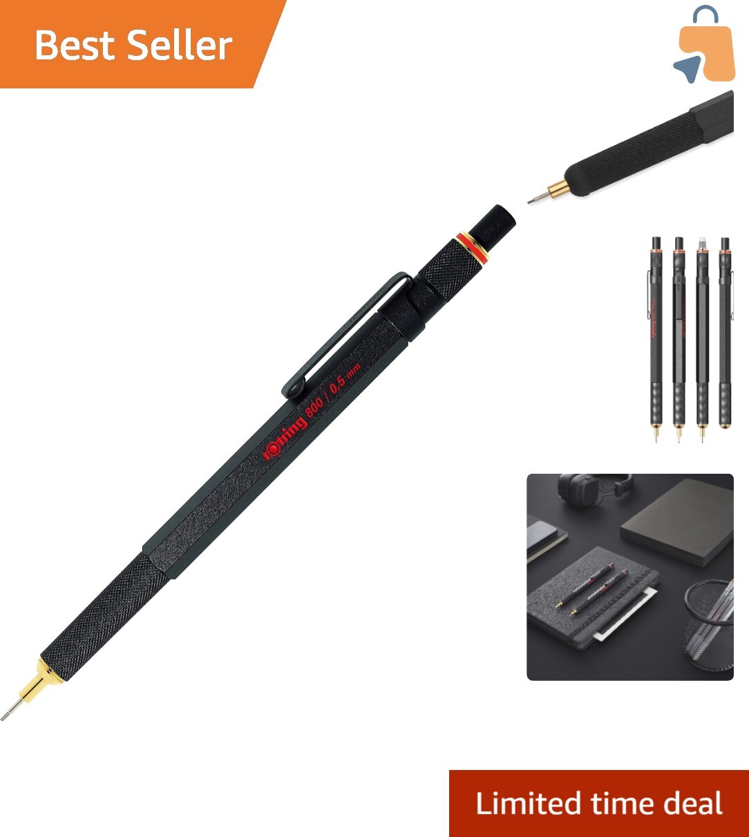 Professional Black Barrel 800 Mechanical Pencil – Perfect for Engineering Tasks