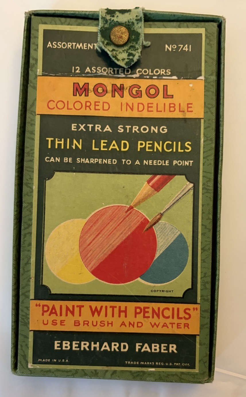 Eberhard Faber MONGOL #741 12pk Colored Pencil **BOX ONLY** EMPTY NO PENCILS